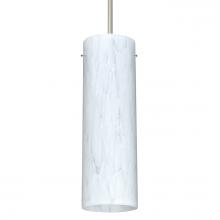 Besa Lighting 1JT-493019-SN - Besa Stilo 9 Pendant Satin Nickel Carrera 1x40W MAX E26 Base