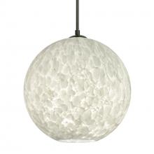  1JT-COCO1219-LED-BK - Besa Coco 12 Pendant, Carrera, Black Finish, 1x9W LED