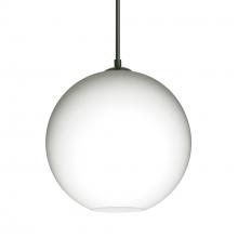  1JT-COCO807-BK - Besa Coco 8 Pendant, Opal Matte, Black Finish, 1x60W MAX E26 Base