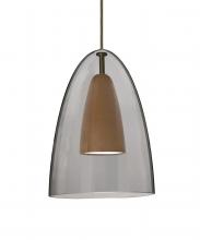  1JT-DANOSMMD-LED-BR - Besa, Dano Cord Pendant, Smoke/Medium, Bronze Finish, 1x9W LED