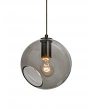 Besa Lighting 1JT-MAESTRO8SM-BR - Besa, Maestro 8 Cord Pendant, Smoke, Bronze Finish, 1x60W Medium base