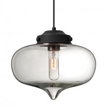  1JT-MIRACL-BK - Besa Mira Pendant Black Clear 1x60W T10