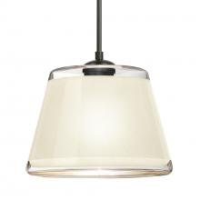  1JT-PIC9WH-BK - Besa Pendant Pica 9 Black White Sand 1x75W MAX E26 Base