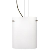  1KG-400607-BR - Besa Pendant Tamburo 8 Bronze Opal Matte 1x100W Medium Base