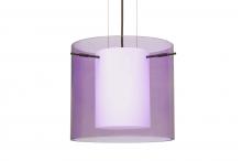  1KG-A18407-BR - Besa Pendant Pahu 12 Bronze Transparent Amethyst 1x100W Medium Base