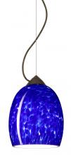  1KX-169786-LED-BR - Besa Lucia LED Stem Pendant Blue Cloud Bronze 1x9W LED