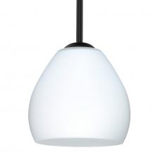 Besa Lighting 1TT-412207-BK - Besa Bolla Pendant Black Opal Matte 1x50W MAX E12 Base