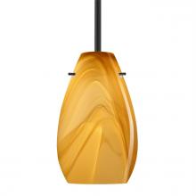 Besa Lighting 1TT-4126HN-BK - Besa Pera 9 Stem Pendant Black Honey 1x100W MAX E26 Base