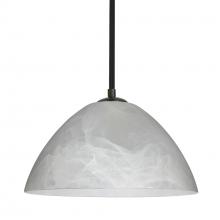 Besa Lighting 1TT-420152-BK - Besa Tessa Stem Pendant Black Marble 1x75W MAX E26 Base