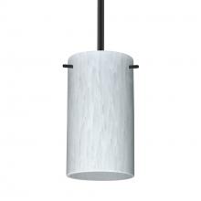 Besa Lighting 1TT-440419-BK - Besa Stem Stilo 7 Pendant Black Carrera 1x50W MAX E12 Base