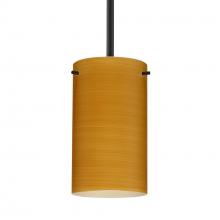 Besa Lighting 1TT-4404OK-BK - Besa Stem Stilo 7 Pendant Black Oak 1x50W MAX E12 Base