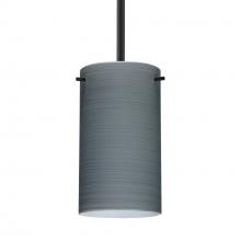 Besa Lighting 1TT-4404TN-LED-BK - Besa Stem Stilo 7 Pendant Black Titan 1x9W LED