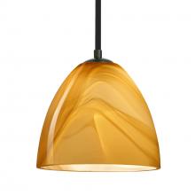 Besa Lighting 1TT-4470HN-LED-BK - Besa Vila LED Pendant Honey Black 1x9W LED