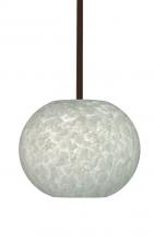 Besa Lighting 1TT-477619-LED-BR - Besa Luna LED Pendant Carrera Bronze 1x9W LED