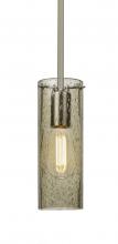  1TT-JUNI10LT-EDIL-SN - Besa, Juni 10 Stem Pendant, Latte Bubble, Satin Nickel, 1x4W LED Filament