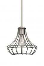 Besa Lighting 1TT-SPEZ07-SN - Besa Stem Pendant Spezza 7 Satin Nickel 1x100W Medium Base