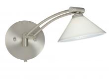 Besa Lighting 1WW-282453-SN - Besa Wall Kona Satin Nickel White Starpoint 1x50W Halogen Gy6.35