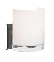 Besa Lighting 1WZ-CELTICCL-BK - Besa, Celtic Wall Sconce, Opal Glossy/Clear, Black Finish, 1x60W E26 Base