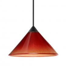  1XC-117681-BK - Besa Pendant Kona, Black Finish, Sunset 1x50W MAX GY6.35 Base