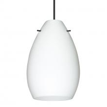  1XC-171307-BK - Besa Pendant Pera 6, Black Finish, Opal Matte 1x50W MAX GY6.35 Base