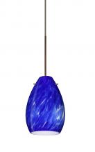  1XC-171386-BR - Besa Pendant Pera 6 Bronze Blue Cloud 1x50W Halogen