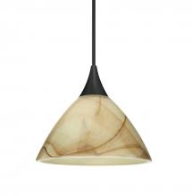  1XC-174383-BK - Besa Pendant Domi, Black Finish, Mocha 1x50W MAX GY6.35 Base