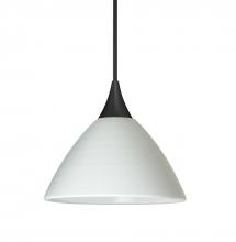  1XC-1743KR-BK - Besa Pendant Domi, Black Finish, Chalk 1x50W MAX GY6.35 Base