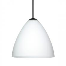  1XC-177907-BK - Besa Pendant Mia, Black Finish, Opal Matte 1x50W MAX GY6.35 Base