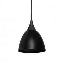  1XC-1858BK-LED-BK - Besa, Divi Cord Pendant, Metal Black, Black Finish, 1x9W LED