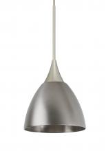  1XC-1858MN-SN - Besa Divi Pendant, Metal Satin Nickel, Satin Nickel, 1x50W Halogen