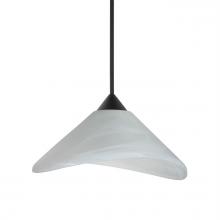  1XC-191352-BK - Besa Pendant Hoppi, Black Finish, Marble 1x50W MAX GY6.35 Base