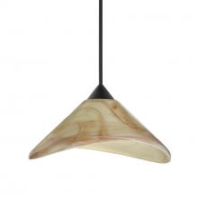  1XC-191383-BK - Besa Pendant Hoppi, Black Finish, Mocha 1x50W MAX GY6.35 Base