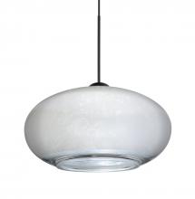 Besa Lighting 1XC-2492SF-BK - Besa Pendant Brio 7, Black Finish, Silver Foil 1x35W MAX GY6.35 Base