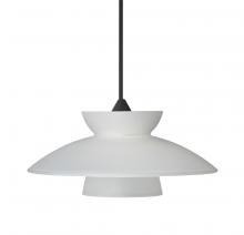  1XC-271825-BK - Besa Pendant Trilo 7, Black Finish, Frost 1x50W MAX GY6.35 Base