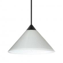  1XC-282453-BK - Besa Pendant Kona, Black Finish, White Starpoint 1x50W MAX GY6.35 Base