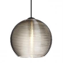  1XC-461502-BK - Besa Pendant Kristall 6, Black Finish, Smoke 1x35W MAX GY6.35 Base