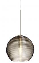  1XC-461502-SN - Besa Pendant Kristall 6 Satin Nickel Smoke 1x35W Halogen