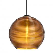  1XC-461582-BK - Besa Pendant Kristall 6, Black Finish, Amber 1x35W MAX GY6.35 Base