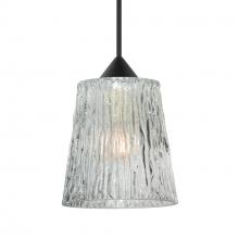  1XC-512500-BK - Besa Pendant Nico 4, Black Finish, Clear Stone 1x35W MAX GY6.35 Base