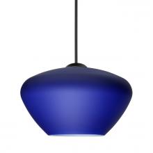  1XC-541087-BK - Besa Pendant Peri, Black Finish, Blue Matte 1x50W MAX GY6.35 Base