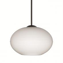 Besa Lighting 1XC-561207-LED-BK - Besa Pendant Lasso, Black Finish, Opal Matte 1x5W LED