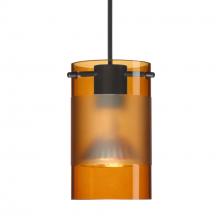  1XC-6524EG-BK - Besa Pendant Scope, Black Finish, Armagnac/Frost 1x50W MAX GY6.35 Base Mr16