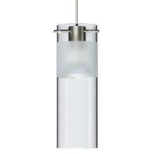  1XC-6527EC-SN - Besa, Scope 7 Cord Pendant, Clear/Frost, Satin Nickel Finish, 1x50W MAX GY6.35 Base