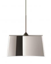  1XC-6773MR-LED-BR - Besa Groove Pendant Mirror-Frost Bronze 1x5W LED