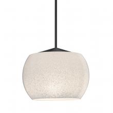  1XC-KENOWH-LED-BK - Besa, Keno Cord Pendant, White Sand, Black Finish, 1x3W LED