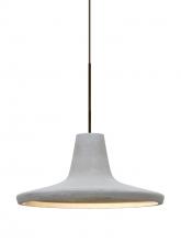  1XC-MODUSNA-LED-BR - Besa Modus Cord Pendant, Natural, Bronze Finish, 1x9W LED