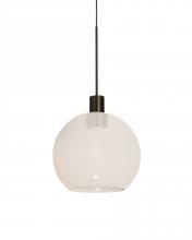 Besa Lighting 1XC-NEWTON6MW-LED-BR - Besa, Newton 6 Cord Pendant, Milky White, Bronze Finish, 1x3W LED