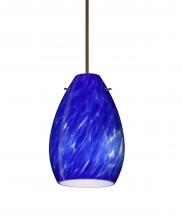  1XT-171386-BR - Besa Pendant Pera 6 Bronze Blue Cloud 1x50W Halogen