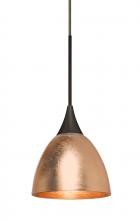  1XT-1758CF-BR - Besa Divi Pendant, Copper Foil, Bronze, 1x50W Halogen