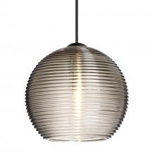  1XT-461502-BK - Besa Pendant Kristall 6, Black Finish, Smoke 1x35W MAX GY6.35 Base